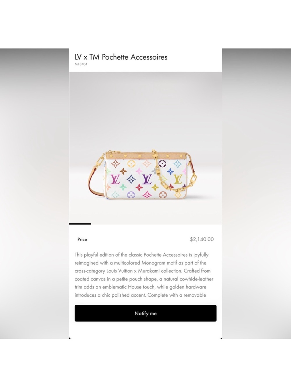 2025 Louis Vuitton multicolor pochette - Picture 10 of 11